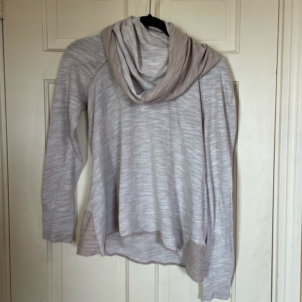 Free People Beach One Body Cocoon Cowl Neck Oversized Sweater/Top One Size Tan - Picture 10 of 10